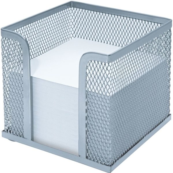 WEDO Zettelbox OFFICE 65754 10x10x10cm Metall silber