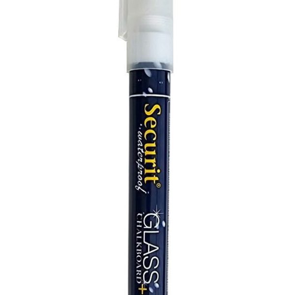 Securit Kreidemarker Weiss Wasserfest, 2-6mm, Einzeln