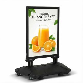 Kundenstopper WindPro Lite (schwarz), Format A1