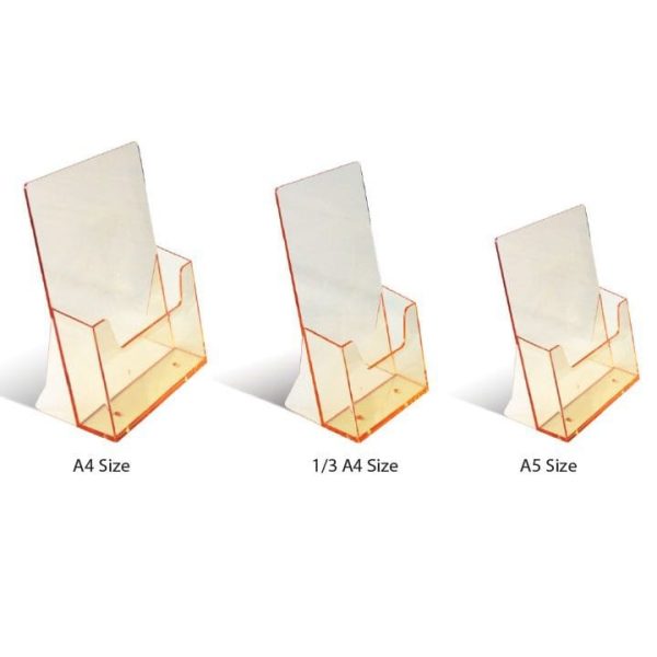 Tischprospektständer gelb