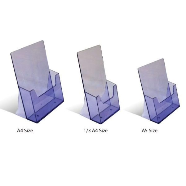 Tischprospektständer blau