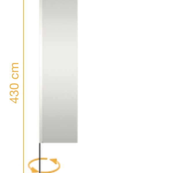 flyflag straight large, inkl. Druck