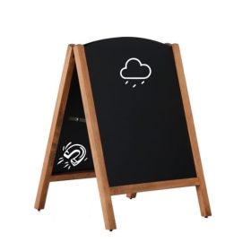 Kundenstopper Kreidetafel Timber dunkel Aussenbereich