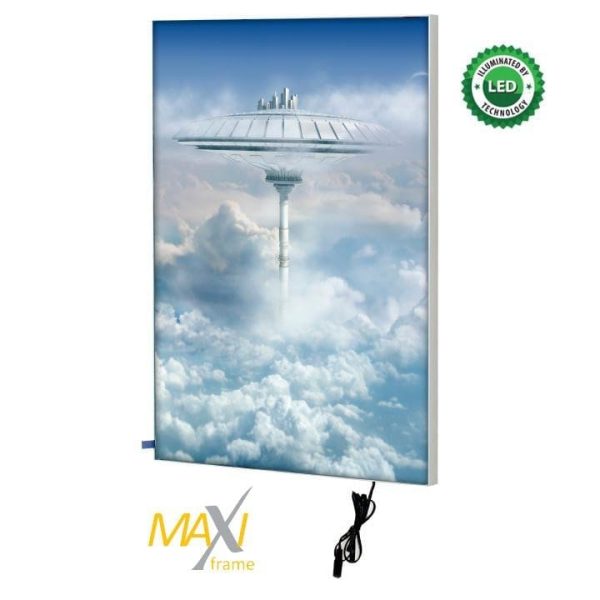 Textilspannrahmen MaxiFrame Star LED, einseitig
