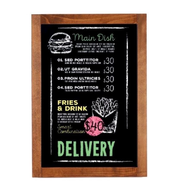 Schreibtafel Kreidetafel Indoor, dunkel