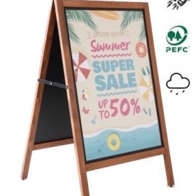 Kundenstopper Kreidetafel Holz Prime