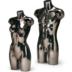 Torso Büste Metallic Farbe, bronze M/W