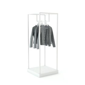 Kleiderständer Pan, Metall weiss