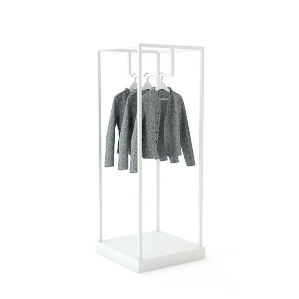 Kleiderständer Pan, Metall weiss