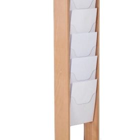 Prospektständer Holz Magazinständer 5 X A4 (je Seite)