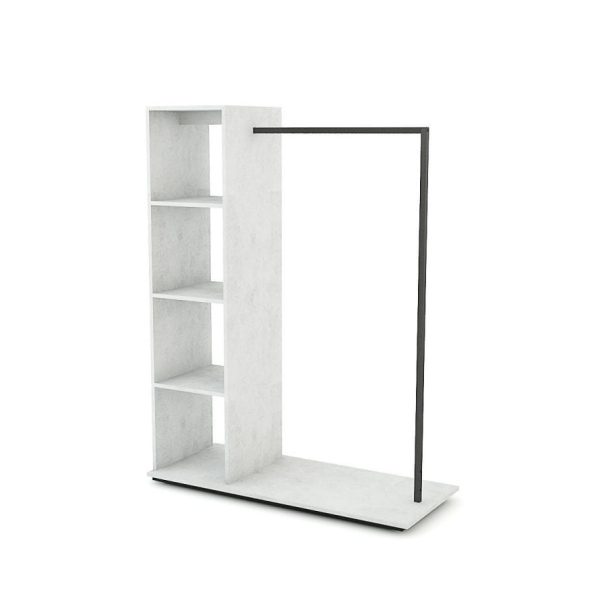 Kleiderständer Arkansas, Metall roh lackiert