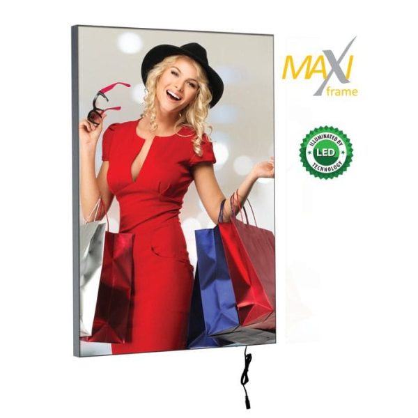 Textilspannrahmen MaxiFrame LED, einseitig