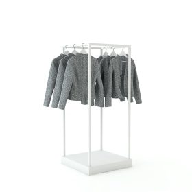 Kleiderständer Kia, Metall weiss