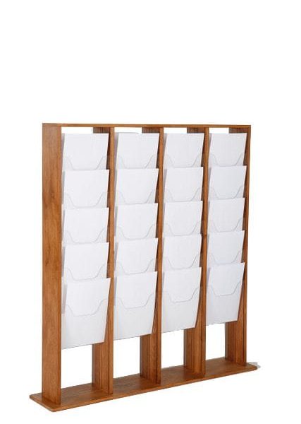 Prospektständer Holz Magazinständer 4x5 X A4 (je Seite)