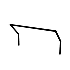 Rainbow Kleiderstange Lambart, schwarz lackiert