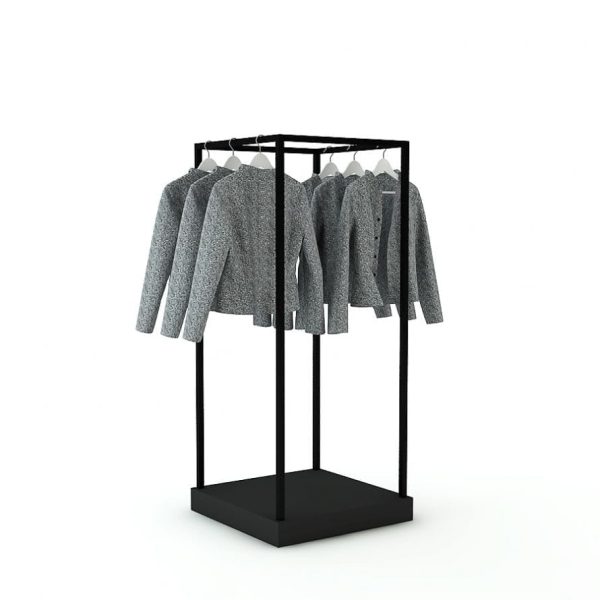 Kleiderständer Kia, Metall schwarz