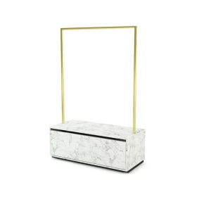 Kleiderständer Carolina, Metall gold matt gebürstet