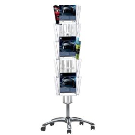 Prospektständer Multiside drehbar, mit Laufrollen
