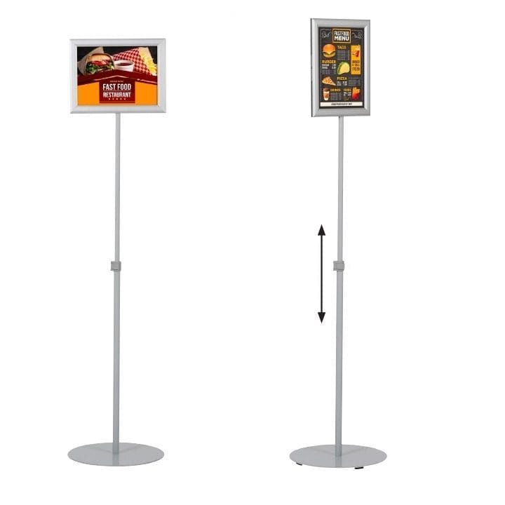 image_3699nd Design doppelseitiger Infoständer silber – Hochwertig & günstig bei ShopDeca