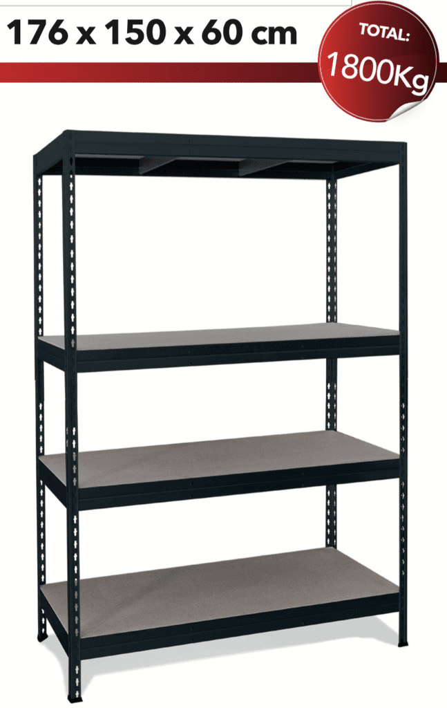image_44nd 22X Lagerregal "stabil" L1500, 1800kg, ANTHRAZIT – Hochwertig & günstig bei ShopDeca