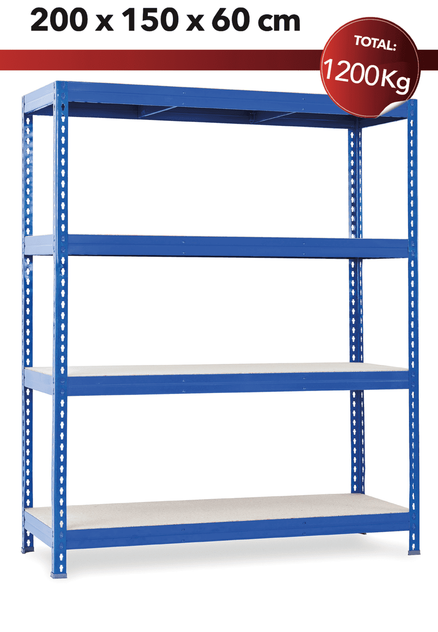 image_457nd 20X Lagerregal "L1500, 1200kg, Blau – Hochwertig & günstig bei ShopDeca