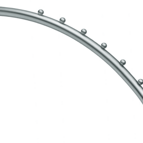 Gebogener Arm mit 8 Kugeln