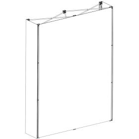 dragon2 2x3 Felder gerade - mit geraden Seitenpaneelen, inkl. Druck