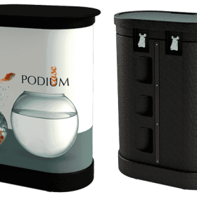 Podium Thekenkoffer, inkl. Druck