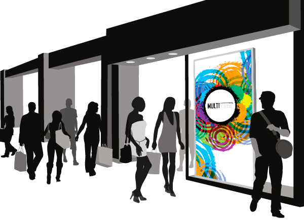 LED Leuchtkasten für Schaufenster H2000-H3000 - Profil 160BL, inkl. Druck