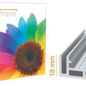multi frame - Spannrahmen - Profil 18, inkl. Druck