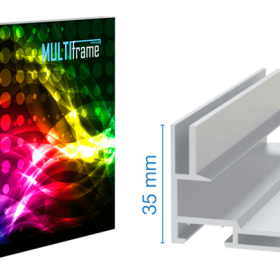 multi frame - LED Leuchtkasten - Profil 35, inkl. Druck