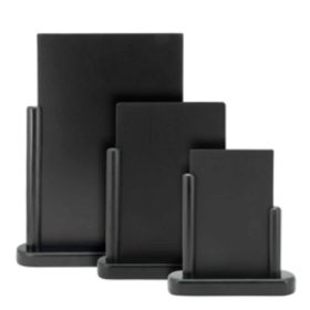 Tischaufsteller Kreidetafel Elite schwarz