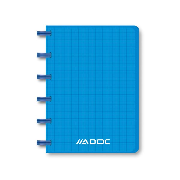 ADOC Notizheft Pap-Ex A6 2044.104 kariert blau