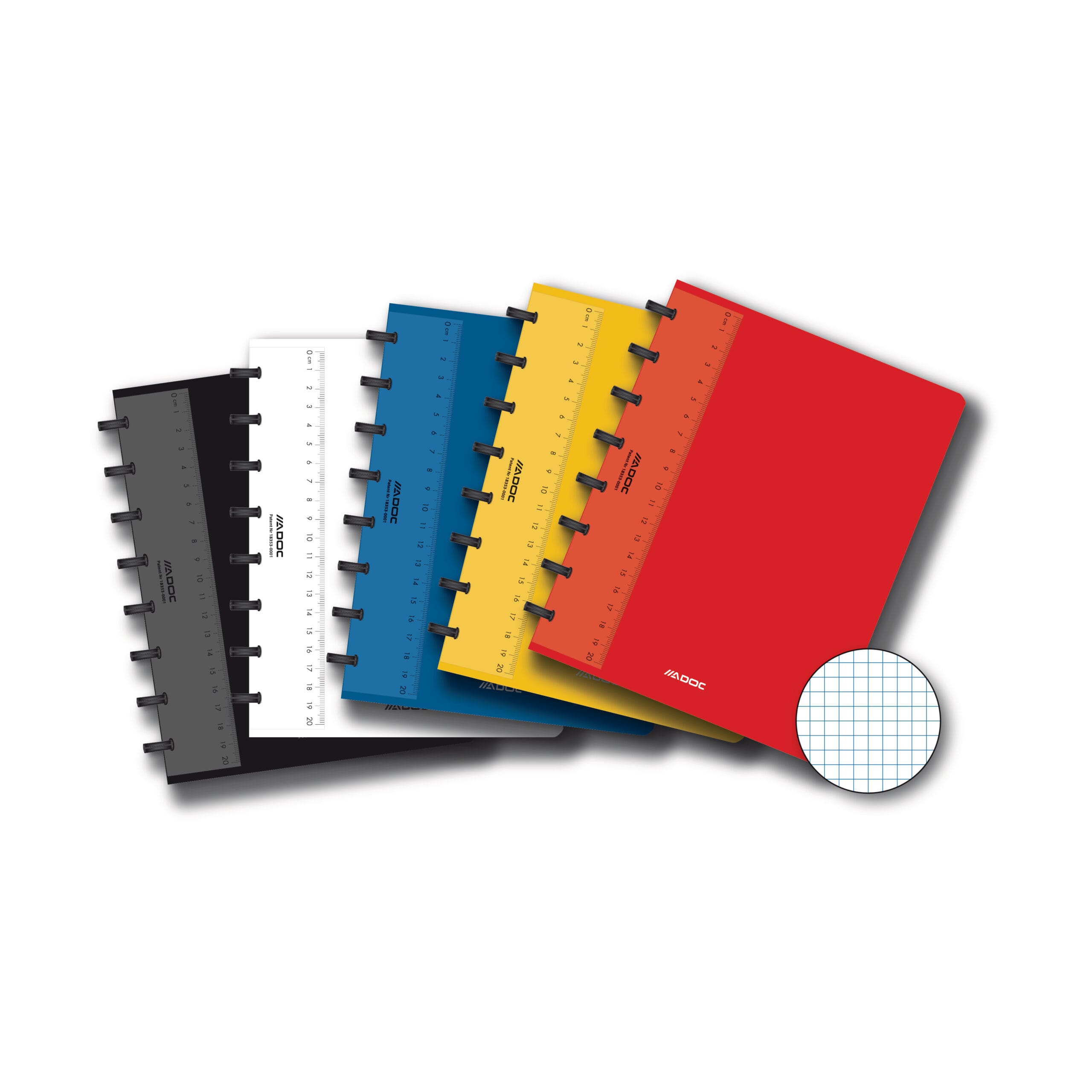 ADOC-3099.735-5410733997358 ADOC Ringbuch Pap-Ex A5 3099.735 kariert, 90g 72 Blatt – Hochwertig & günstig bei ShopDeca