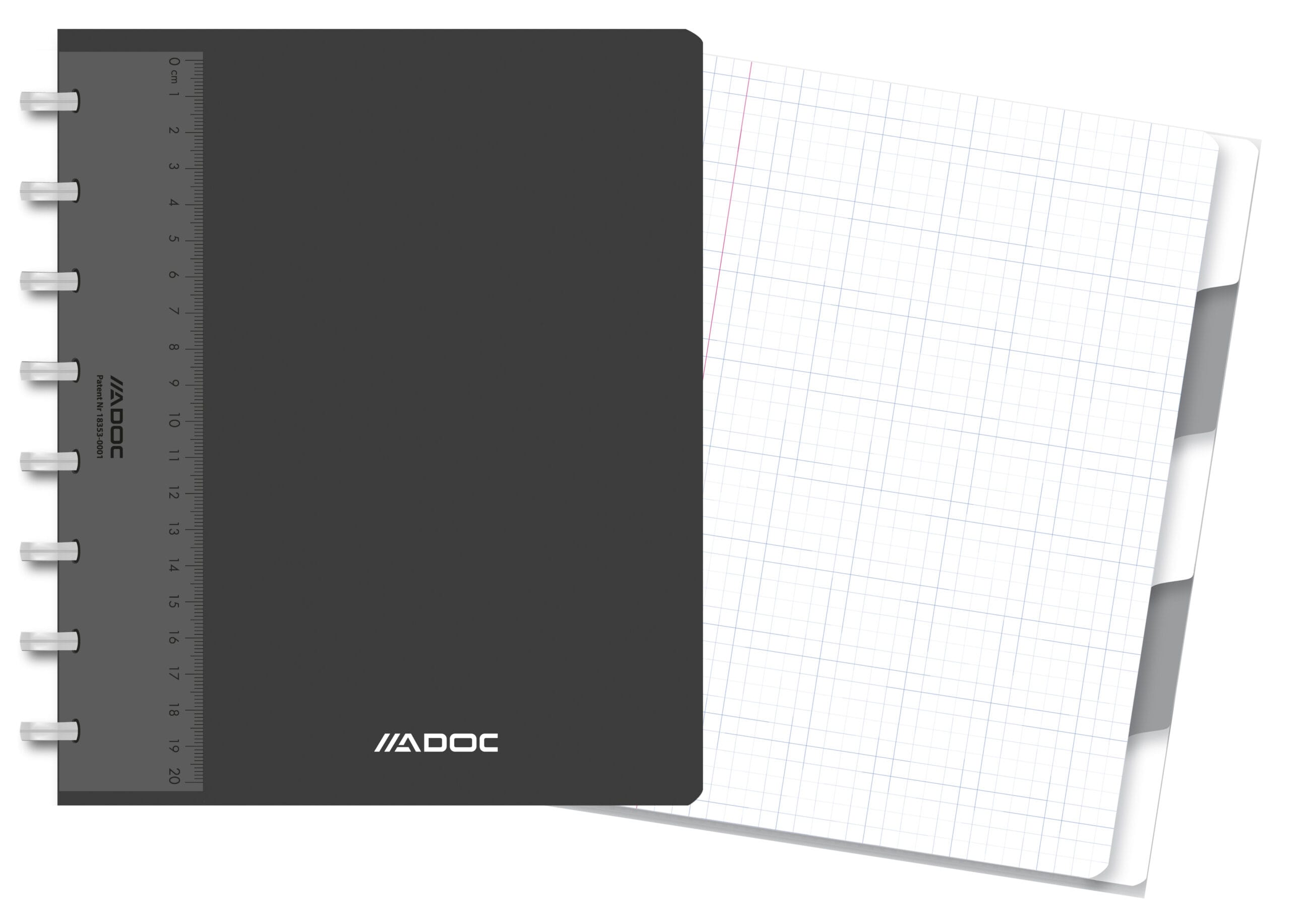 ADOC-4845.607-5410733704468 ADOC Ringbuch Pap-Ex A5 4845.607 kariert 72 Blatt – Hochwertig & günstig bei ShopDeca