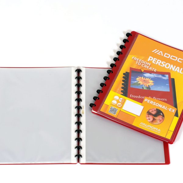 ADOC Sichtbuch Personal A4 5232.305 bordeaux m. Fenster 30 Taschen