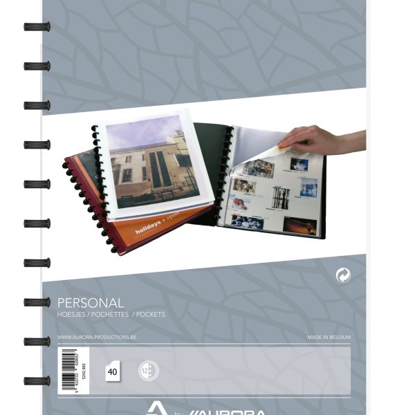 ADOC Sichtbuch Personal A4 5242.905 weiss mit Fenster 40 Taschen