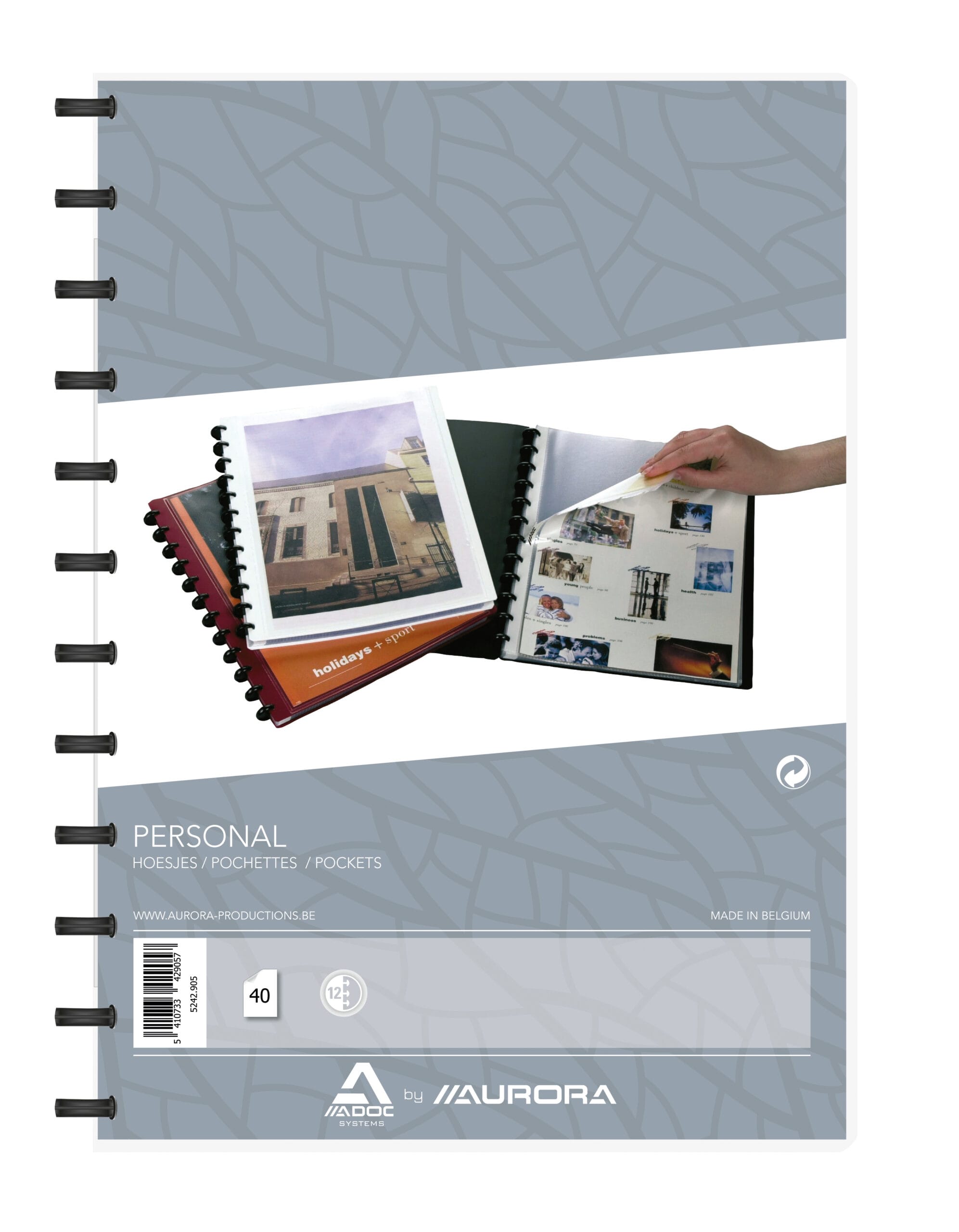 ADOC-5242.905-5410733429057 ADOC Sichtbuch Personal A4 5242.905 weiss mit Fenster 40 Taschen – Hochwertig & günstig bei ShopDeca