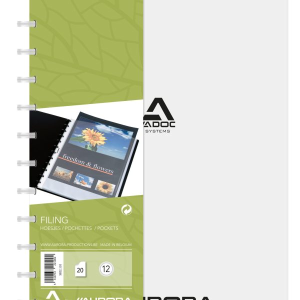 ADOC Sichtbuch Standard A4 5822.110 transparent 20 Taschen