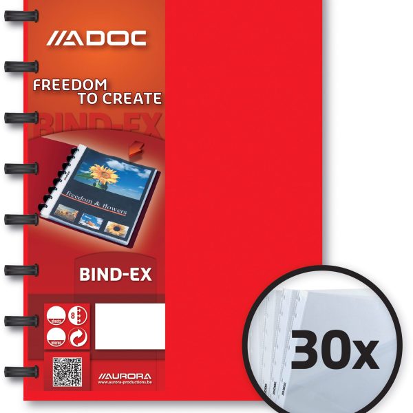 ADOC Sichtbuch Standard A5 5835.600 rot 30 Taschen