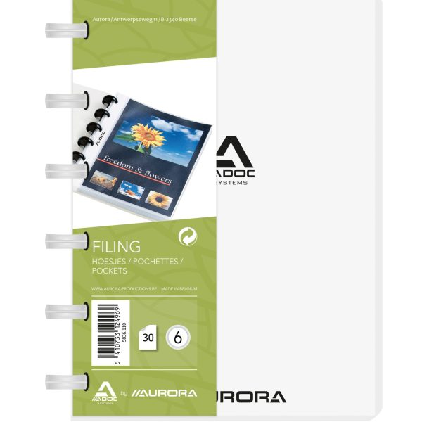 ADOC Sichtbuch Standard A6 5836.110 transparent 30 Taschen