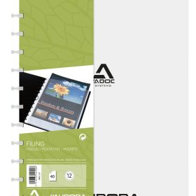 ADOC Sichtbuch Standard A4 5842.110 transparent 40 Taschen