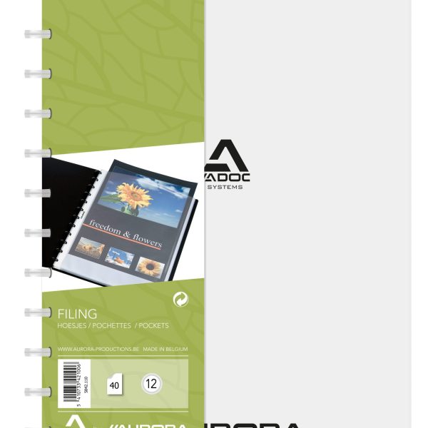 ADOC Sichtbuch Standard A4 5842.110 transparent 40 Taschen