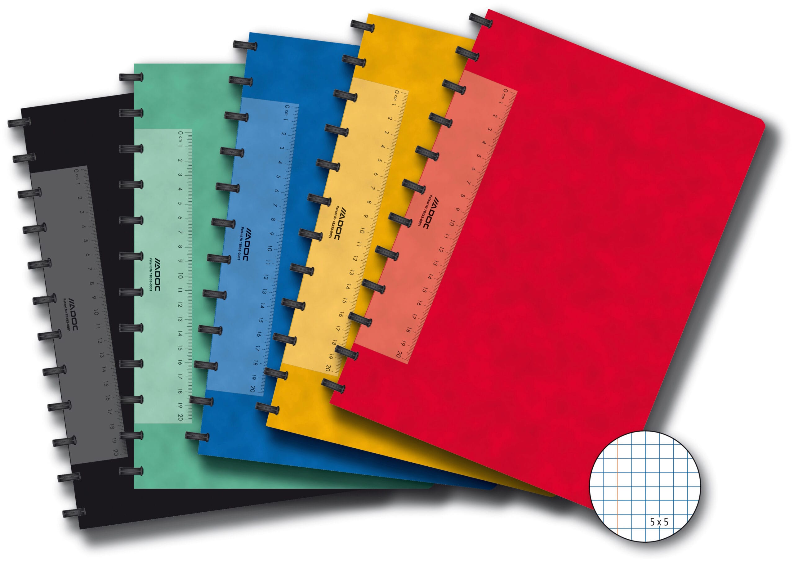 ADOC-6055.100-5410733569845 ADOC Notizheft A4 6055.100 kariert ass. – Hochwertig & günstig bei ShopDeca