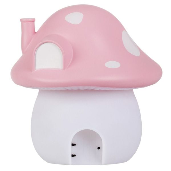 ALLC Nachtlicht mit Sticker NLMUMC24 Mushroom pink 17x19x17cm