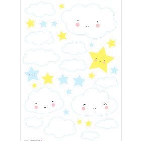 ALLC Wand Sticker WSCLWH07 Wolke 350x500 mm