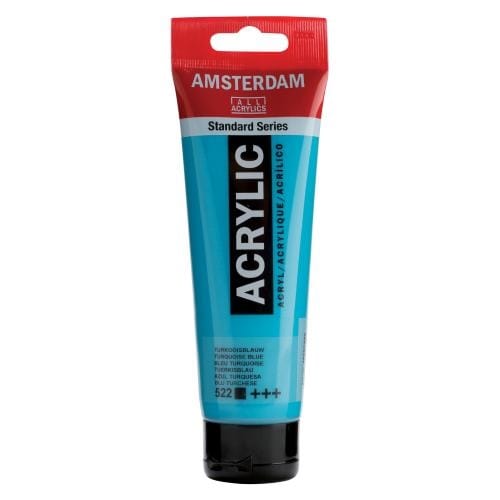 AMSTERDAM Acrylfarbe 120ml 17095222 tuerkisblau 522