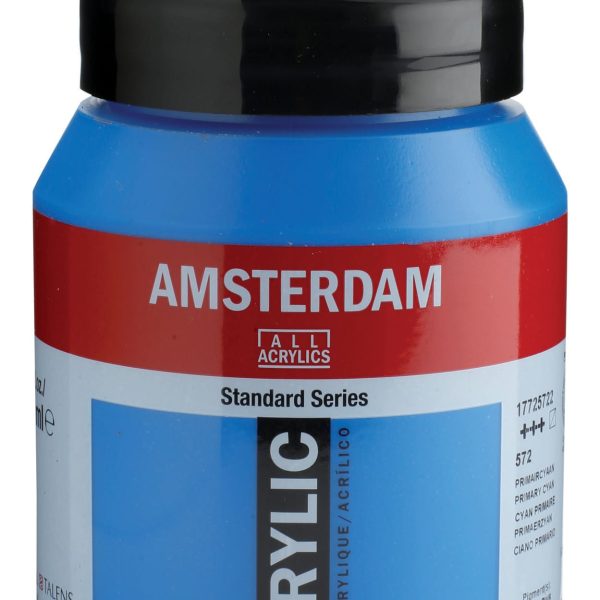 AMSTERDAM Acrylfarbe 500ml 17725722 primaerzyan 572