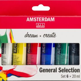 AMSTERDAM Standard Series Acryl Set 17820406 6x20ml