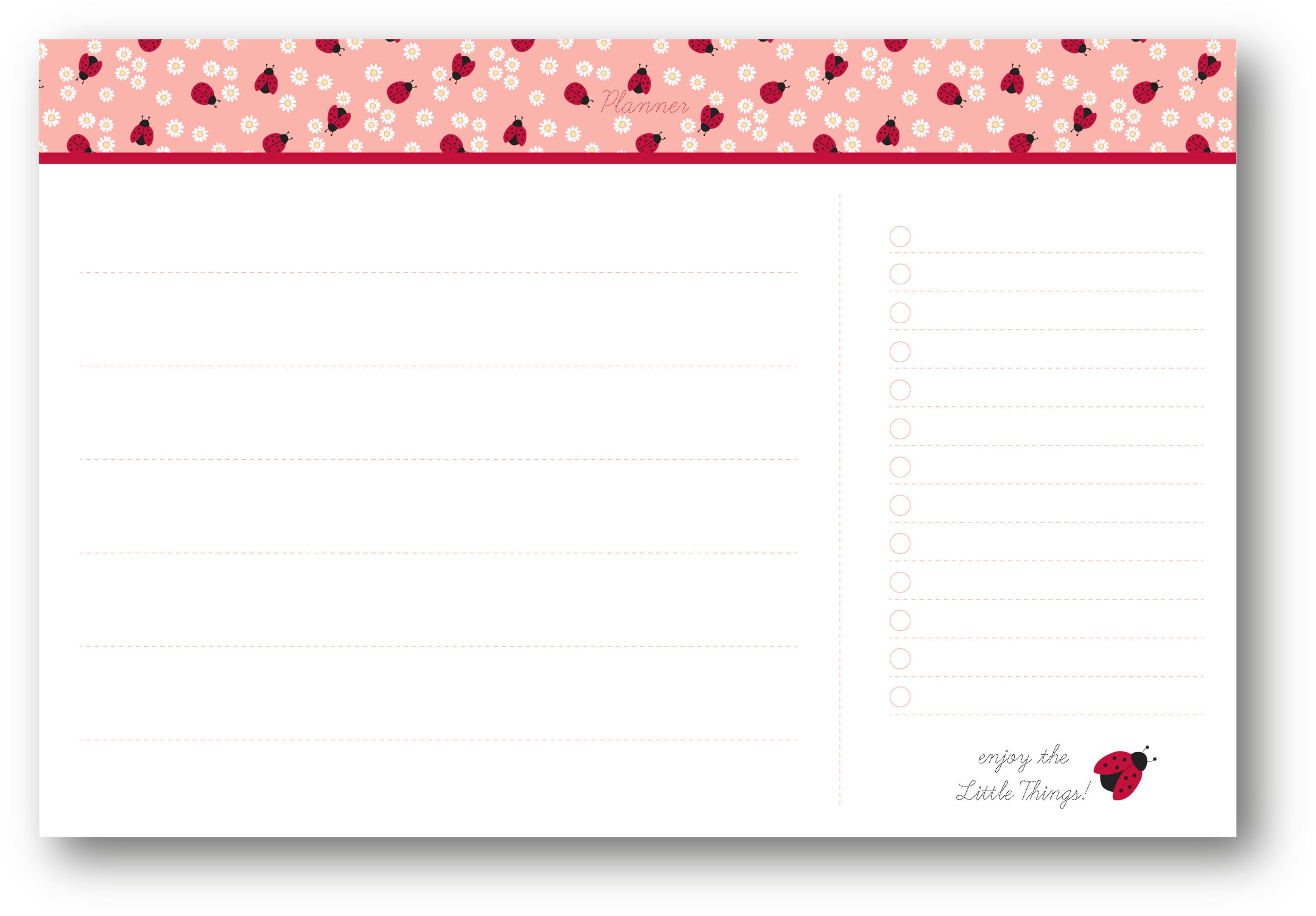 ANCOR-105049-5604730105049 ANCOR Schreibtischplaner LADY BUG 105049 rosa/rot 40x30cm – Hochwertig & günstig bei ShopDeca